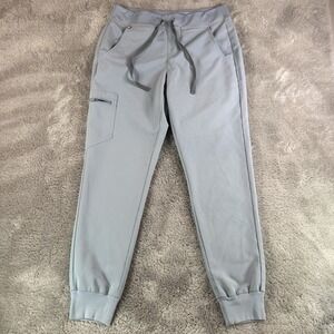 Figs Zamora Jogger Scrub Pants Women's Small Blue Technical Collection Stretch